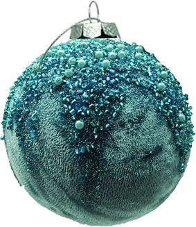 [SA068] Sequin Crown Ball, 10cm