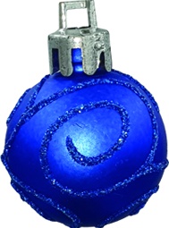 [LH001] Matte Swirl Bauble, 3cm