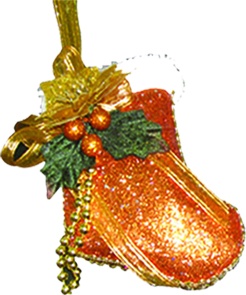 [TH1301-CO] Ornamental Stocking, 10cm