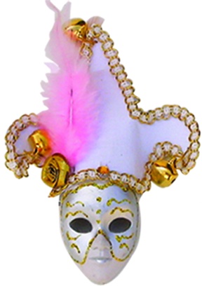 [HY2044-S] Jester Mask, 10cm