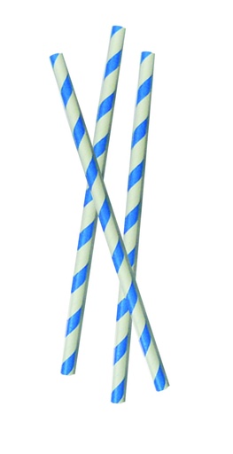 [STRAW001-BW] Paper Drinking Straws, 20cm