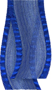[BR012] Organza Ribbon with Border, 20m