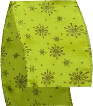 [FG182] Ribbon with Snowflake Design, 9.1m