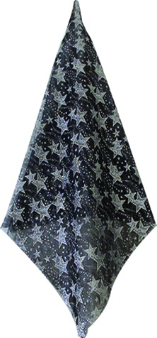 [KC603853S] Star-Printed Organza Fabric Roll Outline Speckle, 9.1m