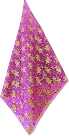 [KC60388] Star-Printed Organza Fabric Roll Mixed Scale, 9.1m