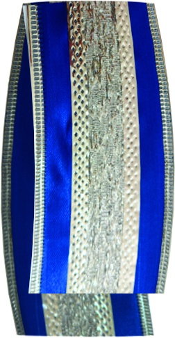 [YY006] Satin Ribbon Filigree Stripe, 9.1m