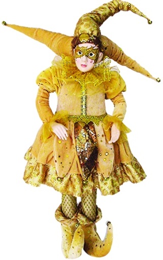 [TP006-26] Standing Jester Bell Hat, 66cm
