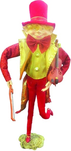 [TP033] Standing Elf Violinist, 66cm