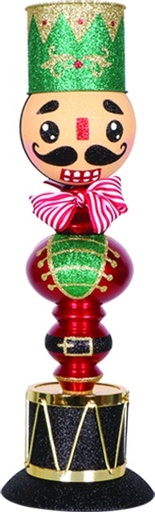 [AC793] Hat Drum Finial Nutcracker, 53cm
