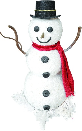 [REF048] Snowman with Scarf and Hat, 50cm