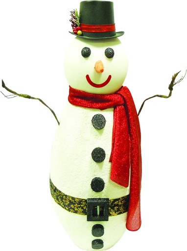 [REF067] Snowman with Scarf and Hat, 1.45m