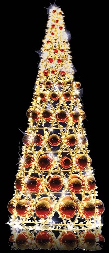 [AM002] Illuminated Bauble Tree, 3m