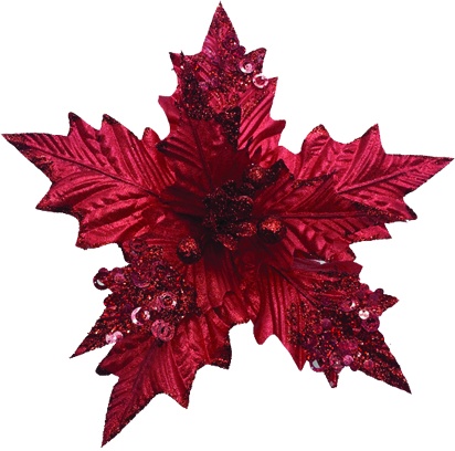 [EY168] Artificial Poinsettia, 30cm