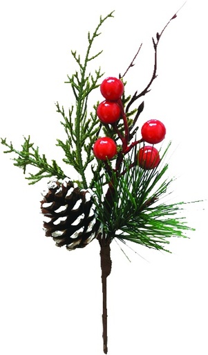 [EY194] Pinecone Berry Pick, 20cm