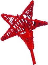 [GL096-10-R] Lata Spiral Wire Star Stem, 8cm
