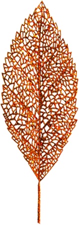 [EYK1576-CO] Mesh Leaf, 60cm