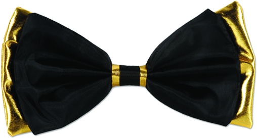 [60968-BKGD] Fabric Bowtie, 18.5cm