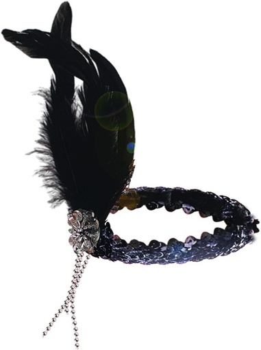 [H815] Headband Feather Chain Fascinator