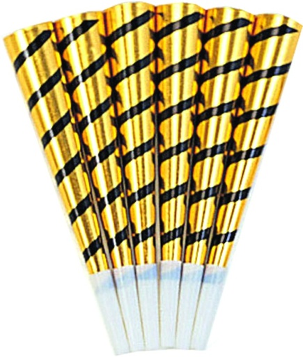[Y1153] Foil Horn Spiral Stripe, 25cm