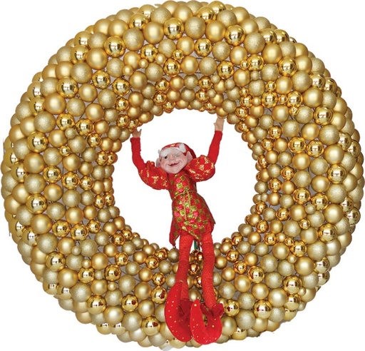 [AC488] Bauble Wreath, 1.5m