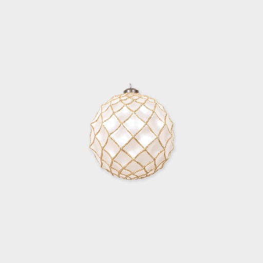[AC716] Glitter Pattern Bauble, 10cm