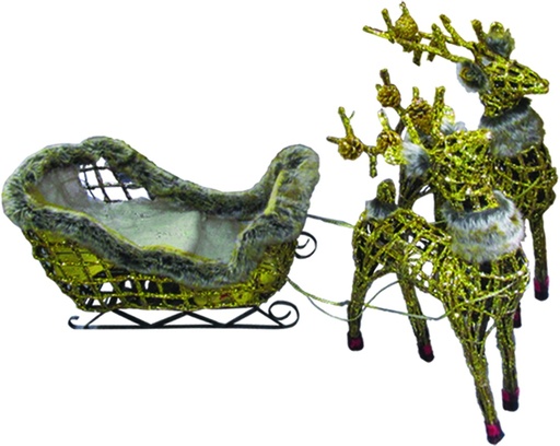 [SA020] Reindeer Sleigh Display, 46cm