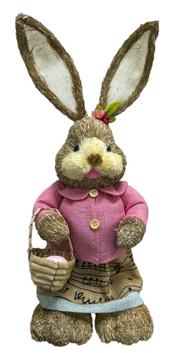 [SA079] Rabbit with Basket, 65cm