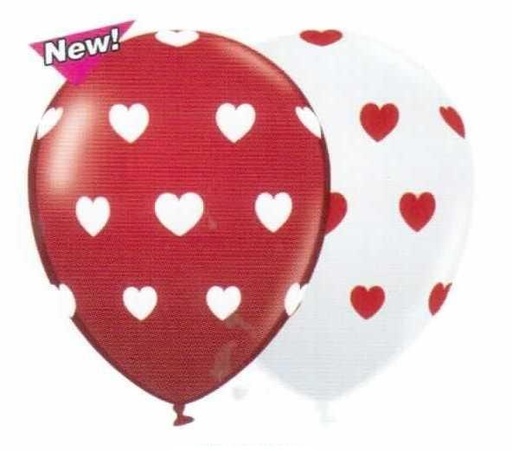 [BA011] Heart-Printed Balloons, 30cm