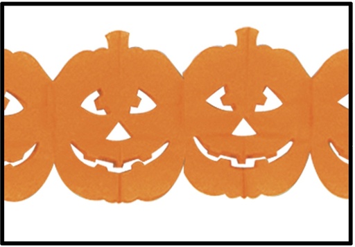 [01114] Jack-O-Lantern Garland, 3.6m
