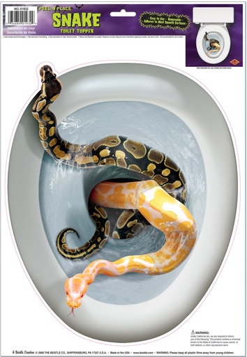 [01932] Snake Toilet Topper, 43cm