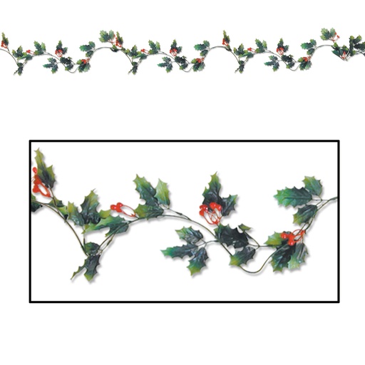 [20844] Holly Berry Garland, 1.8m
