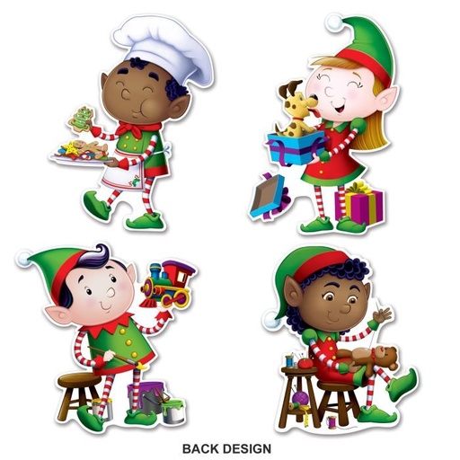 [22443] Elf Cutouts, 35cm