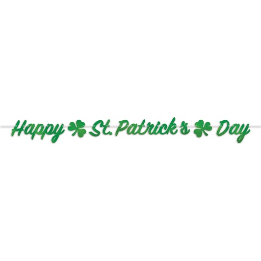 [30055] Foil St Patrick's Day Streamer, 2.1m