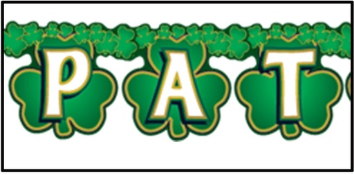 [30223] Shamrock Happy St Patrick's Day Streamer, 2m