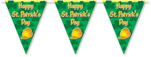 [30520] Happy St Patrick's Day Pennant Banner, 3.6m