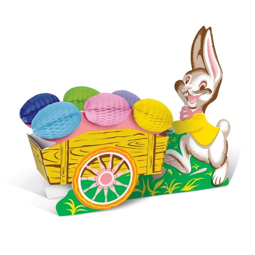 [40556] Easter Bunny Cart Centrepiece