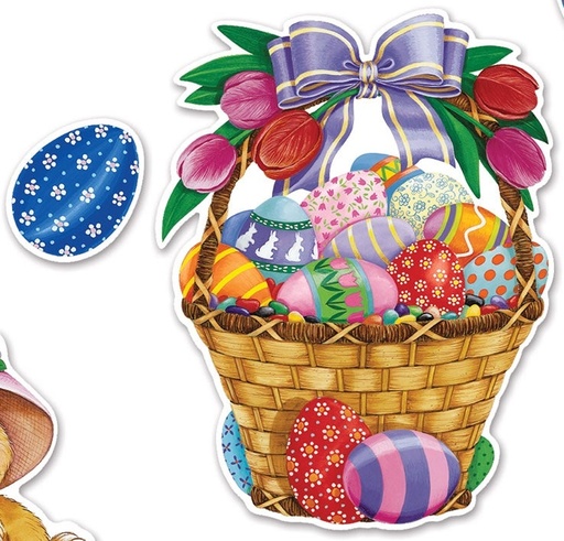 [44144] Easter Basket And Friends Cutouts