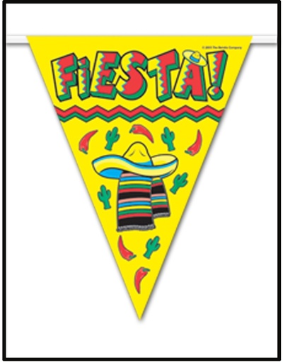 [50021] Fiesta Pennant Banner, 3.6m