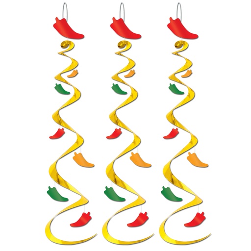 [50061] Chili Pepper Whirls, 76cm