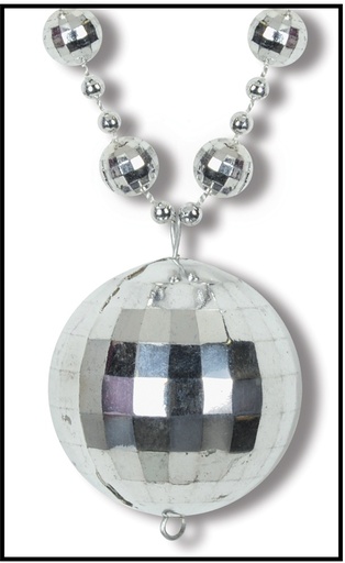 [50143] Disco Ball Medallion and Beads, 90cm