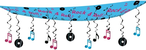 [50263] Rock & Roll Ceiling Decor, 3.6m