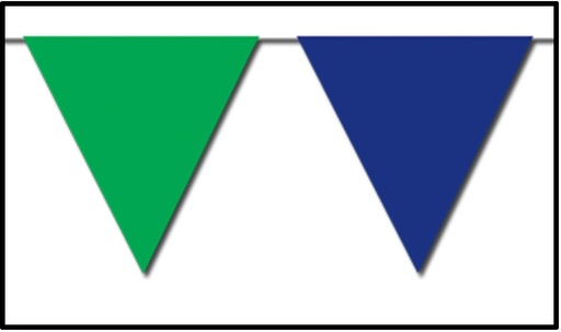 [50700-MC] Outdoor Pennant Banner, 36.6m