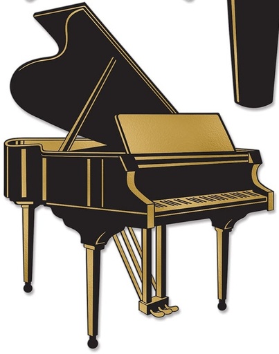[53456] Foil Grand Piano Cutout