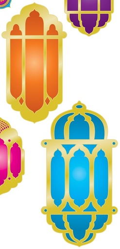 [53580] Foil Lantern Cutouts, 38cm