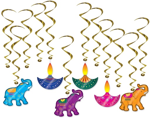 [53679] Diwali Hanging Whirls, 38 to 72cm
