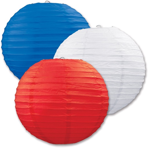 [54570-RWB] Paper Lanterns, 24cm