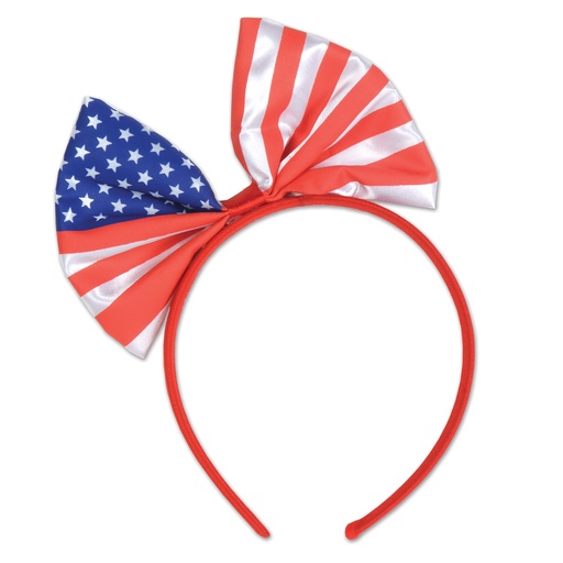 [54784] Patriotic Bow Headband