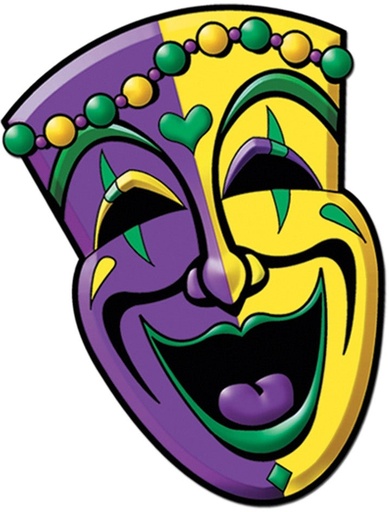 [55064] Comedy & Tragedy Face Cutouts, 40cm