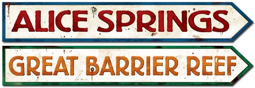 [55340] Australian Street Sign Cutouts, 60cm