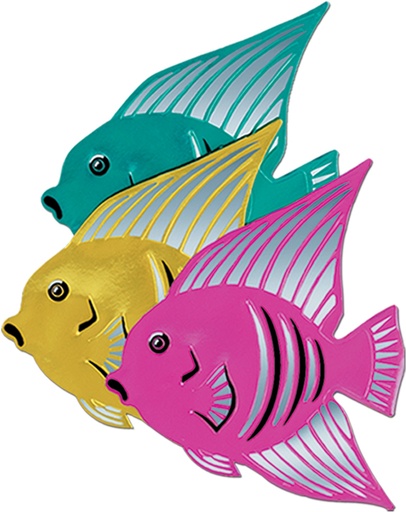 [55433] Foil Angelfish Silhouettes, 40cm